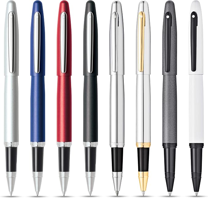 Sheaffer VFM Glossy White Lacquer w/Matte Black Powder Coated Appointments Rollerball Pen