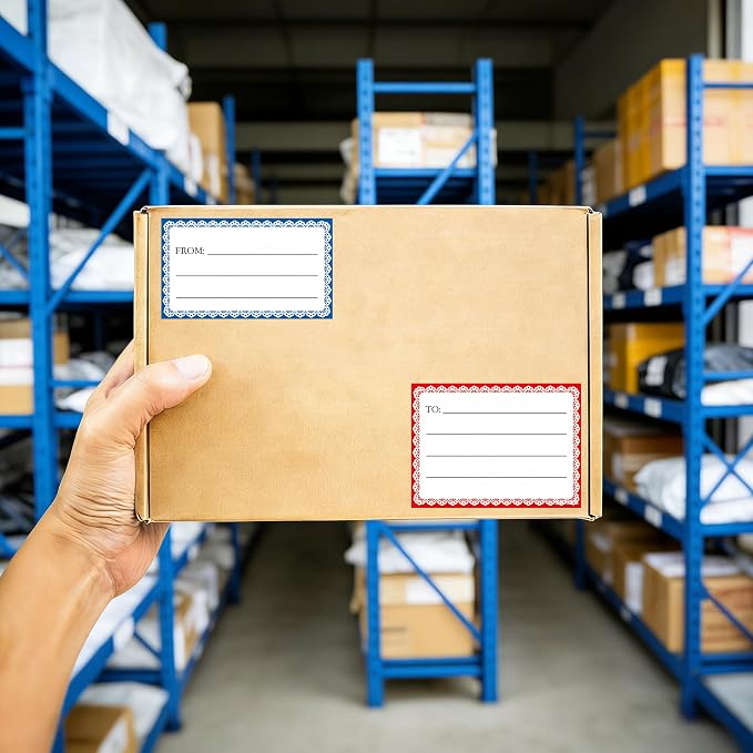 to from Address Mailing Labels, 300PCS Shipping Stickers for Package | 3.5"x4.5", Self Adhesive, for Gift, Mailing Box, Envelopes