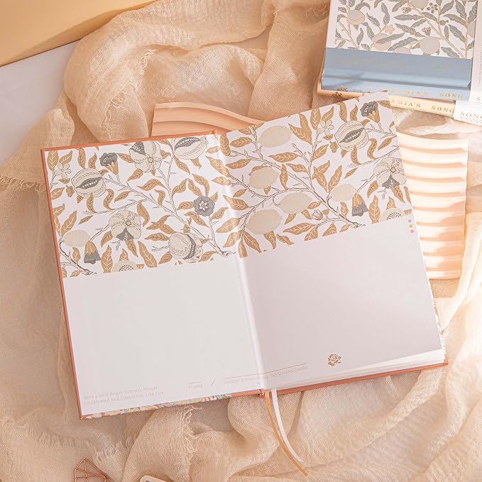 TIEFOSSI Aesthetic Lined Journal Notebook for Women Writing | A5 College Ruled Hardcover Notebook,100gsm 224 Pages-Thick Travel journals for writing ,for Work Organization, Note Taking