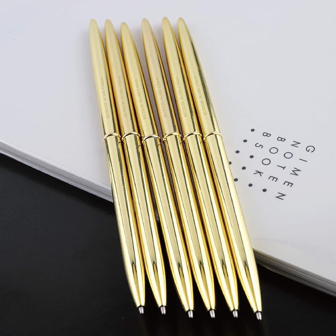 Replacement Wedding Signing Pen Guest Book Pen for Wedding Bridal Engagement Valentine's Day Signing Pen Holder, Gold 6 Pcs…