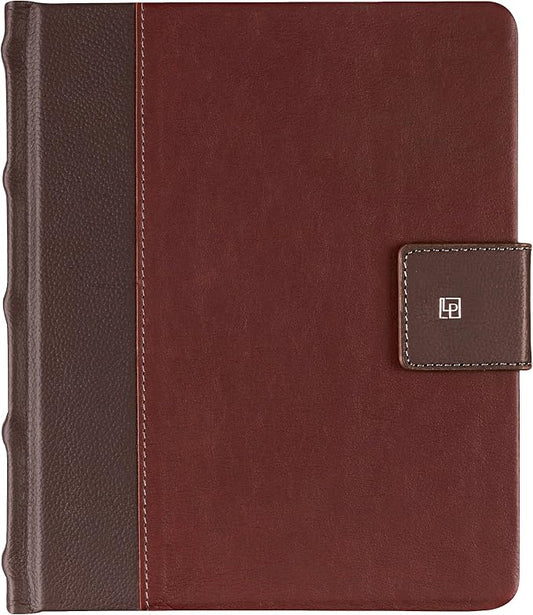 Leatherpress Luxury Leather Sketchbook, Hardcover Drawing Notebook | Pen Loop/Magnetic Closure, Acid Free 150gsm Thick Paper, Full-Grain Leather Artisan Collection (9.3” x 7.8” x .9”)
