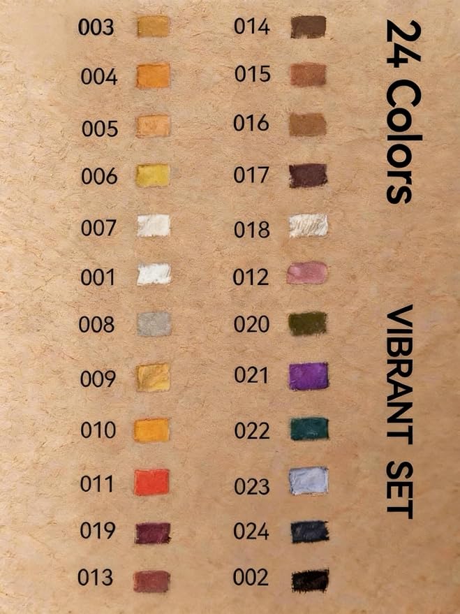 24‑Color Soft Pastel Pencils, Professional Artist Drawing Pencils | Vibrant Drawing Pencil Set, Professional Grade, Not Oil-Based, For Drawing Sketching Coloring