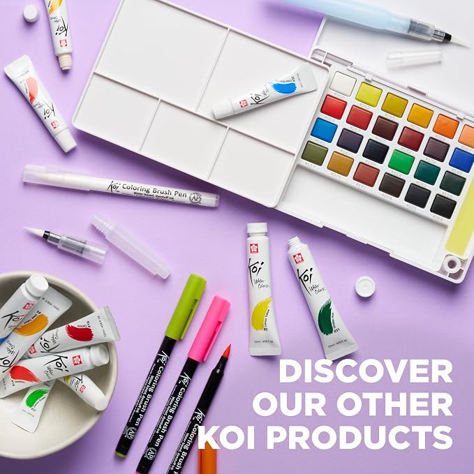 SAKURA XBR-12SA 12-Piece Koi Assorted Coloring Brush Pen Set