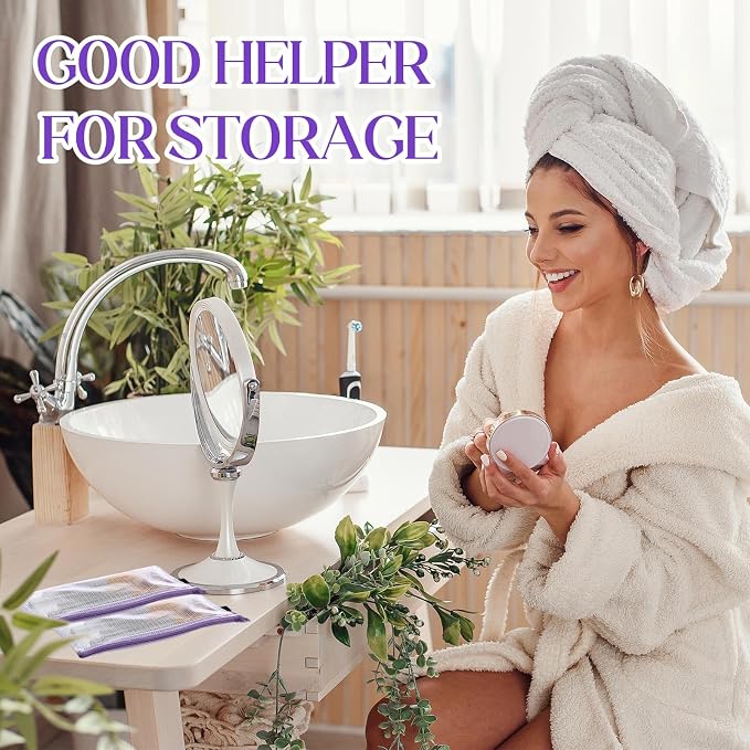 Handepo 100 Pack Mesh Zipper Pouch Pencil Pouches Bulk Clear Storage Bag Small Waterproof Purse Bag Multipurpose for Cash Board Game Passport Office(A6/9.45x4.53in,White Pouch Purple Zipper)