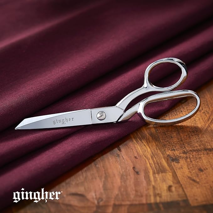 Gingher 7" Professional Dressmaker Scissors for Fabric Cutting & Sewing