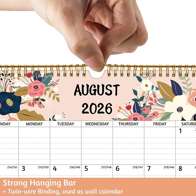 Wall Calendar 2026-2027 – Jul.2026 - Dec.2027, Calendar 2026-2027 Wall, 18 Monthly Calendar, 12 x 17 In, 2026-26 Calendar with Large Blocks, Thick Paper, Holidays, To-do ＆ Notes, Great for Organizing