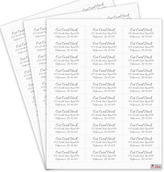 Personalized Return Address Labels - Simple Unique Design - Available in White, Clear, Kraft, Gold, or Silver Labels -120 Labels - 120 Envelope Seals Included - Made in the U.S.A. (Clear)