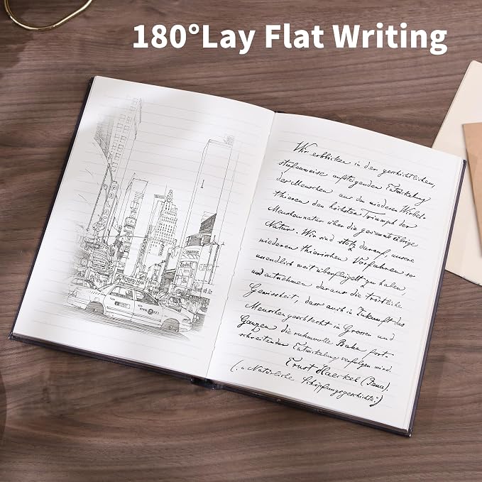 Hardcover Notebook Journal with 224 Pages, A5 Lined Journal with 100 GSM Premium Thick Paper for Smooth Writing, Aesthetic Foil Embossed Tree of Life Notebook Journal, Elegant Journal for Men & Women