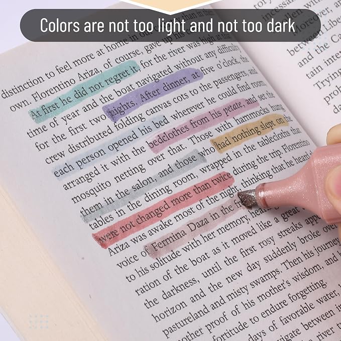 Mr. Pen- Glitter Highlighters, 8 Pack, Metallic Colors | Chisel Tip Highlighter Markers with Shimmer Finish, Smooth Writing Ink for Journaling, Note-Taking, Planning, School