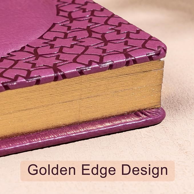 CAGIE Luxury Leather Journal for Women, Rose Pink A5 Hardcover | Lined Notebook, Gold Edges, 100 GSM, 256 Pages, Vintage Writing Diary