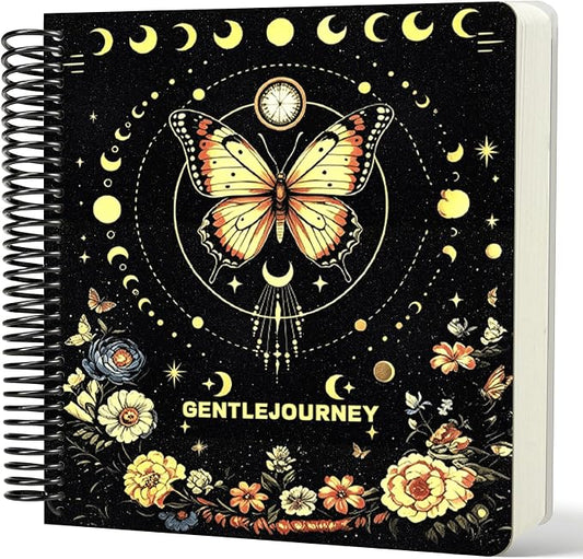 Hardcover Sketchbook,7.2"x8.3"Spiral Bound Drawing Pad, Butterfly | 150gsm(92lb)Acid-Free Thick Paper,Blank Art Journal for Adults,Artists&Beginners,Ideal for Sketching,Doodling and Mixed Media