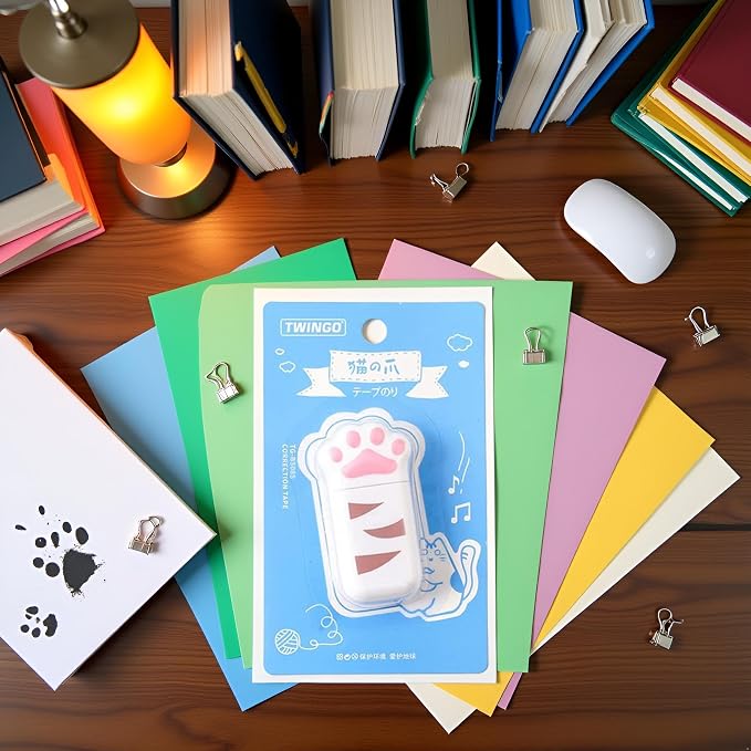 Correction Tape, Practical Stationery, Portable Correction Supplies, Cat Claw Correction Tape, White Out Corrector for Kids Students School Office Supplies