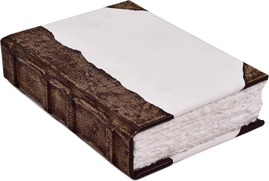 Rustic Vintage Leather Bound Journal - 200 Pages Handmade Antique Deckle Edges Watercolor Paper - Book of Shadows/Spell - Writing Notebook Sketchbook for Women and Men - 8''x6'', White
