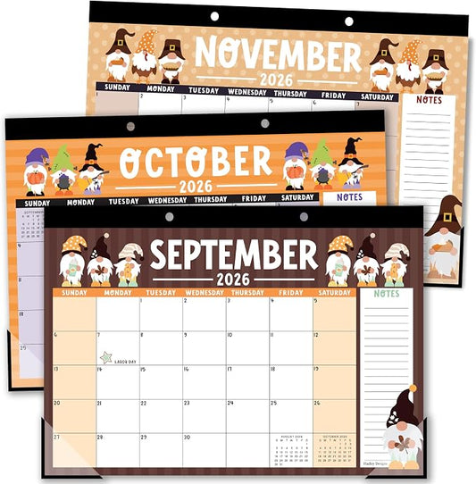 Hadley Designs Large Teacher Desk Calendar 2026-2027 - Desktop Calendar 2026, 18-Month Academic Desk Calendars for School, Home & Office, Cute Classroom Must Haves, Back to School Teacher Gifts