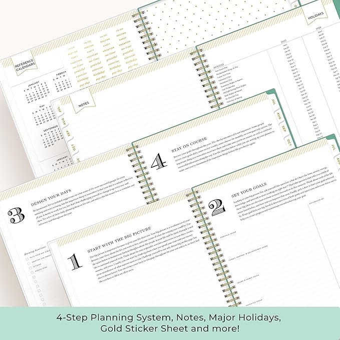 Blue Sky 2025-2026 Weekly & Monthly Academic Planner, 8.5"x11", Palms | July 2025 - June 2026, Flexible Cover, Laminated Tabs, Storage Pocket, Stickers, Academic Year, Day Designer