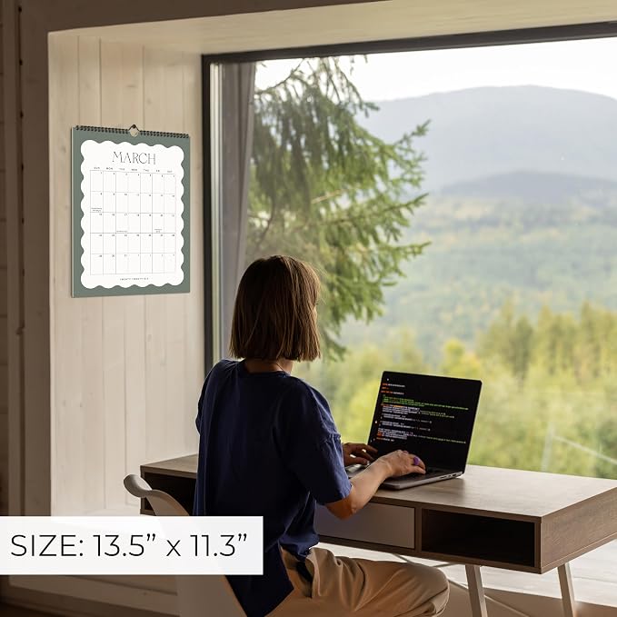 Aesthetic 2026 Wall Calendar - Runs from January 2026 Until July 2027 - The Perfect Large Modern 2026-2027 Calendar Planner for Easy Organizing