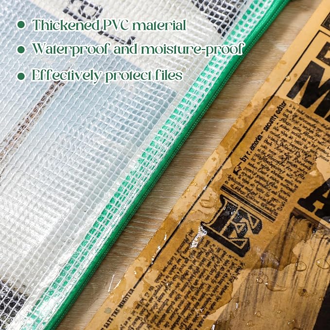Zhehao 200 Pieces A6 Mesh Zipper Pouch Bulk Mesh Bags with Zipper Waterproof Small Pencil Pouches for Office Supplies Organization 9.4 x 4.5 Inches(Green Colors)