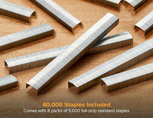 Bostitch Office B8 PowerCrown 0.25 Inch Staples, Pack of 40,000 Staples, (STCRP21151/4-8), Silver