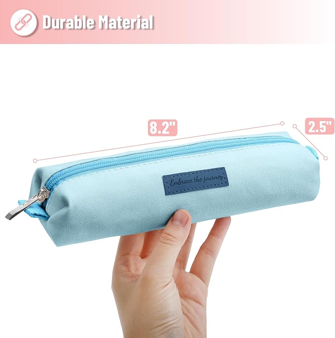 Mr. Pen- Cute Pencil Case Pouch, Multipurpose Canvas Bible Pencil Pouch | Smooth Zipper, Premium Material, Neat Stitches, Ideal for Stationery, Cosmetics, Electronics, School, Office, Travel