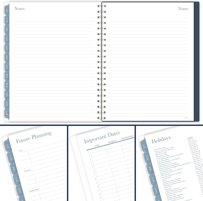 Mead Planner 2026-2027 Weekly & Monthly Academic 15-Month April-June, 8-1/2" x 11", Terra (1802-905A)
