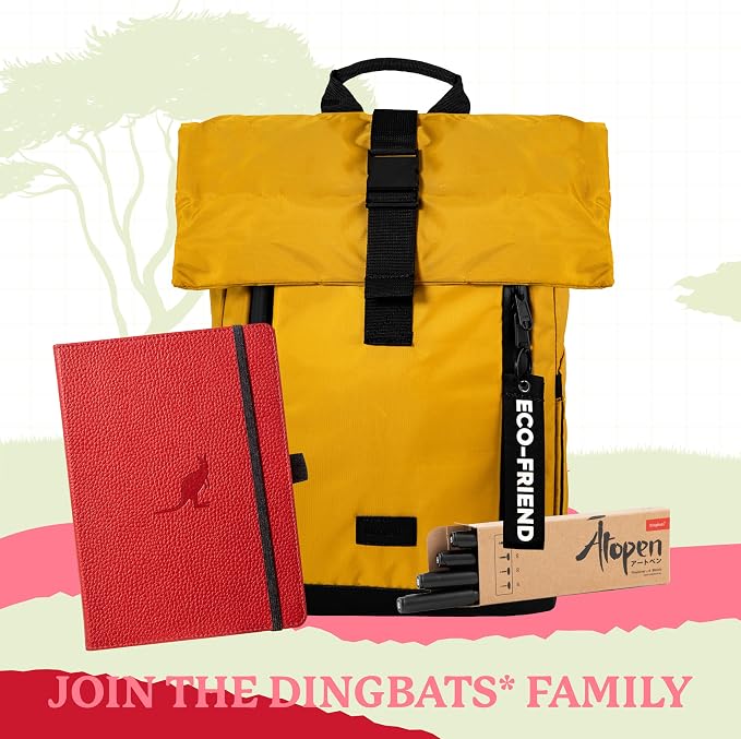 Dingbats A5 Wildlife Notebook Journal Hardcover, Cream 100gsm Ink-Proof Paper, 6.1 x 8.5 inches, 192 pages (Red Kangaroo, Plain)