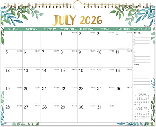 Wall Calendar 2026-2027, 2026-2027 Calendar with 18 Months from Jul. 2026 to Dec. 2027, Calendars 2026-27 Perfect for Office & Home, 11.5" x 15"