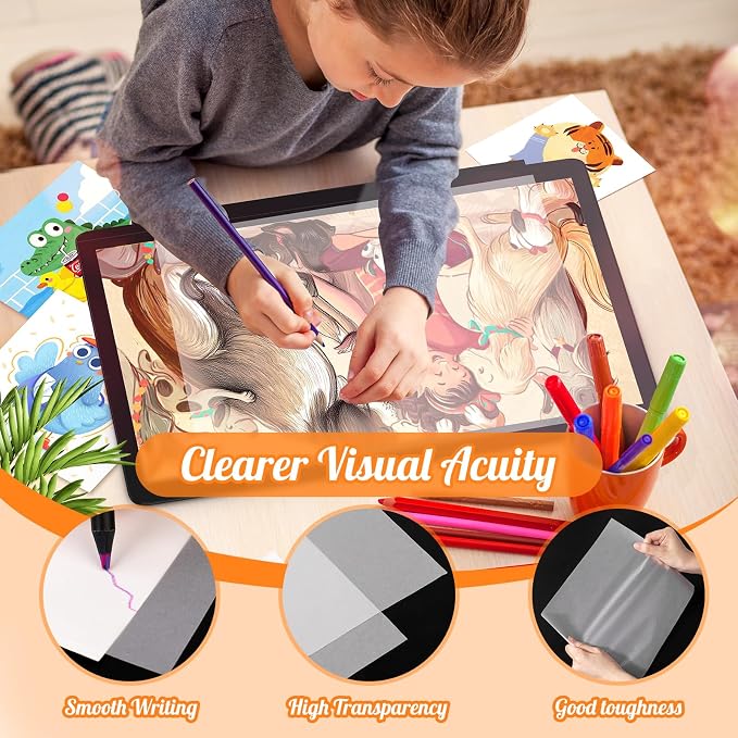 120 Sheets 8.5”x 11” Tracing Paper, Loose Translucent Trace Drawing Paper | 25 lb/41gsm, for Drawing Pad Book Sketchbook Coloring Painting, Sketching, Overlaying, Vellum Paper Trace Tracing Paper