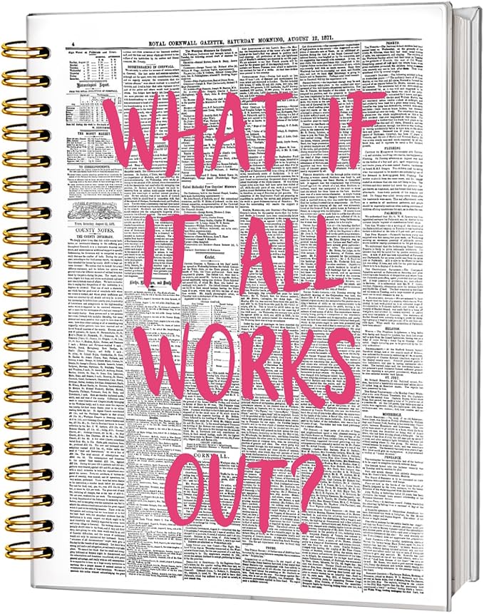 Trendy Positive Affirming Notebook Journal, Cute Aesthetic Notebook for Teen Girls Women, Cute School Supplies-Preppy Stuff, Coquette Stuff Trendy Hardcover Spiral Notebook 5.5x8.3