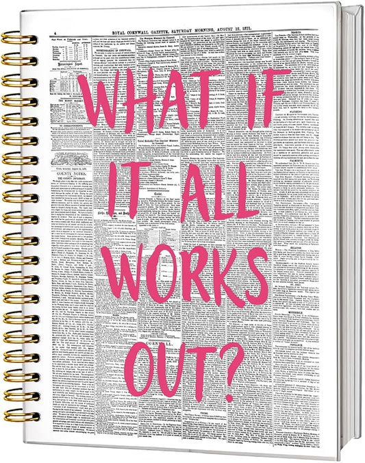 Trendy Positive Affirming Notebook Journal, Cute Aesthetic Notebook for Teen Girls Women, Cute School Supplies-Preppy Stuff, Coquette Stuff Trendy Hardcover Spiral Notebook 5.5x8.3