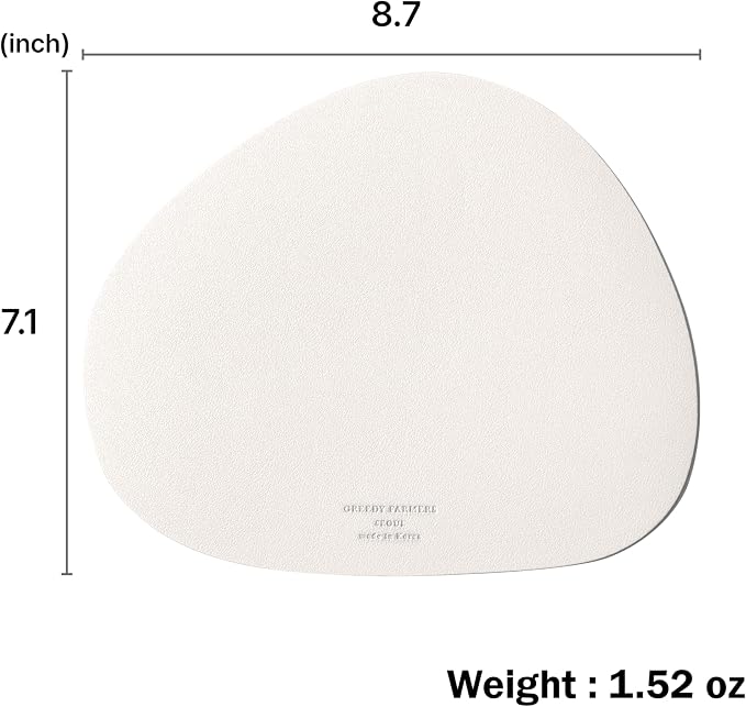 GREEDY FARMERS Mouse pad, Non-Slip Washable Waterproof Computer Mouse pad (Vanilla Cream)