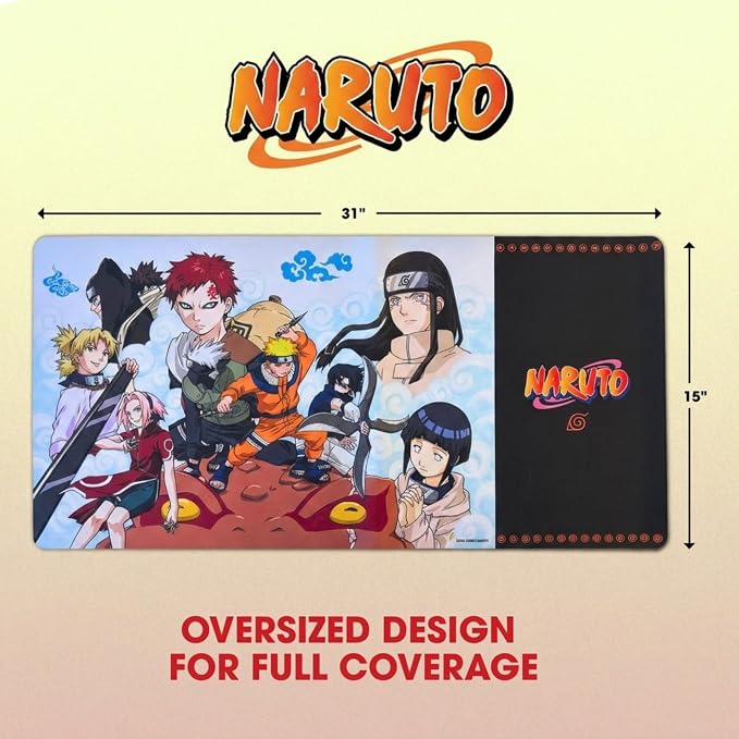 Solo Leveling Large Gaming Mouse Pad 31"x15" XL Computer Desk Mat, Anime | Oversized 31x15in Solo Leveling anime gaming mouse pad, smooth fabric top, stitched edges, non-slip rubber base.