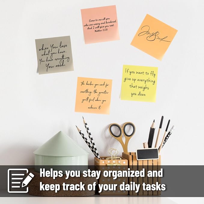 Mr. Pen- Transparent Sticky Notes, 3" x 3", 12 Pads, 600 Sheets | See Through Self-Adhesive Notes for Bible Journaling and Studying, Water-Resistant, Easy to Peel, Clean Removal