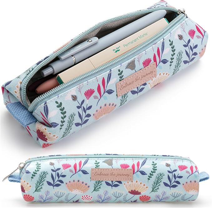 Mr. Pen- Cute Pencil Case Pouch, Multipurpose Canvas Bible Pencil Pouch | Smooth Zipper, Premium Material, Neat Stitches, Ideal for Stationery, Cosmetics, Electronics, School, Office, Travel