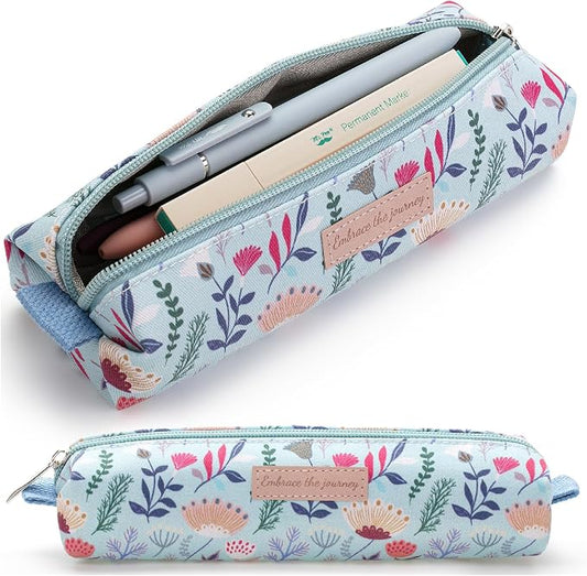 Mr. Pen- Cute Pencil Case Pouch, Multipurpose Canvas Bible Pencil Pouch | Smooth Zipper, Premium Material, Neat Stitches, Ideal for Stationery, Cosmetics, Electronics, School, Office, Travel