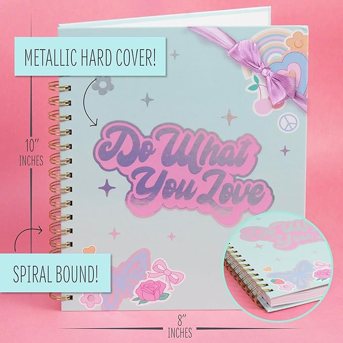 STMT D.I.Y.Journal Set, Stationary Kit with Notebook for Writing and Drawing, DIY for Girls Ages 8+, Sketch & Journal