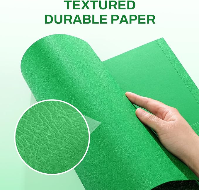 SUNEE Folders with Pockets(25 Pack, Green), 2 Pocket Folders Fit Letter Size Paper, Paper File Folder for School Office Home Business