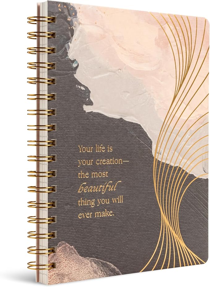 Compendium Spiral Notebook - Your life is your creation... — A Designer Spiral Notebook with 192 Lined Pages, College Ruled, 7.0”W x 9.25”H