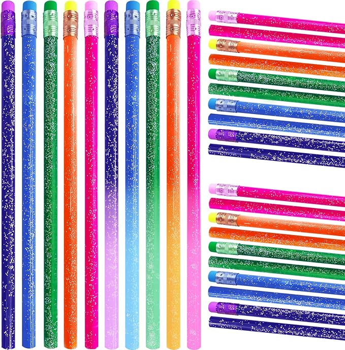 30 Pcs Color Changing Mood Pencil,Colored Wooden Pencils with Eraser,Heat Activated Color Changing Thermochromic Pencils for Students Gifts and Office Supplies(5 Colors)