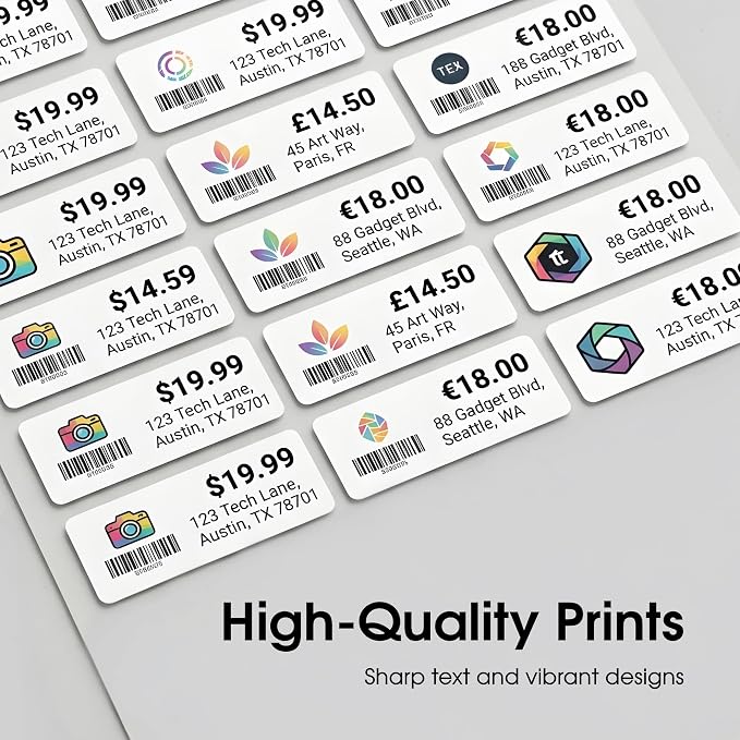 1" X 2 5/8" Matte White Printable Address Labels | (100 Sheets, 3000 Stickers) Mailing and Return Address Labels for Laser & Inkjet Printers - Spartan Industrial Template R007