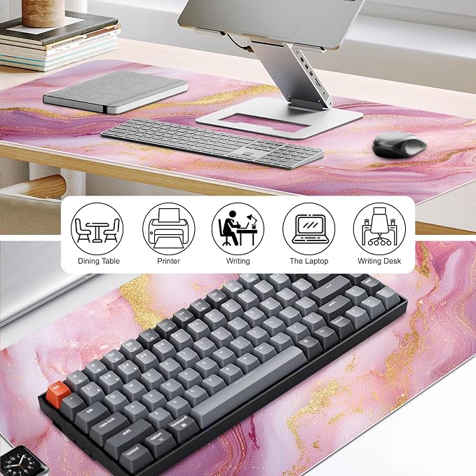 Desk Pad, Desk Matt for Desktop, Keyboard Mats for Desk, Large Desk Mat | Cork Desk Mat, Mouse Pads for Desk, Desk Pad Mat, Large Mouse Pad for Desk, Keyboard Mat, Computer Mats for Desktop