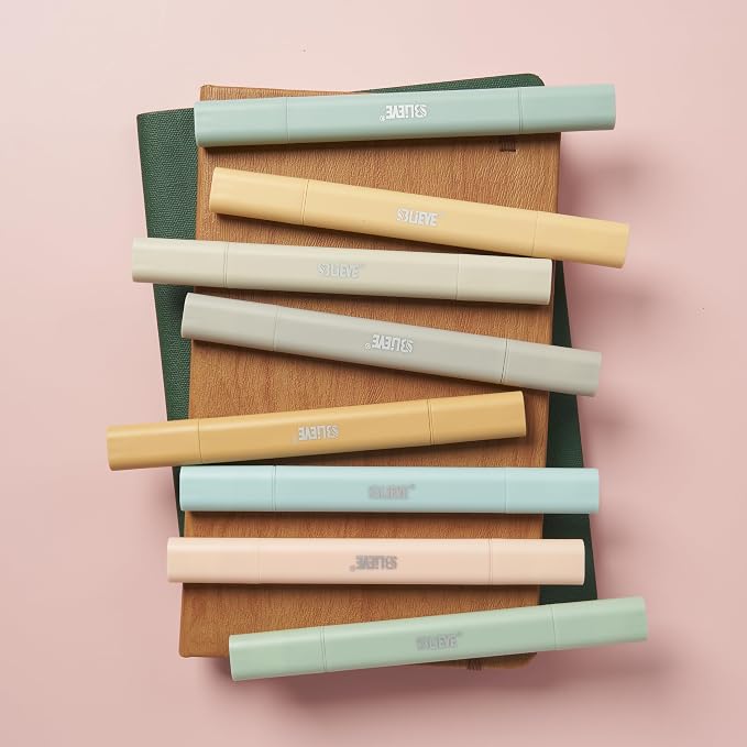 BLIEVE Bible Highlighters No Bleed Through, Pastel Colors, Dual Tip, 8 Pack | Aesthetic Cute Highlighters, Chisel Tip & Fine Point For Bible & Journaling, Back To School Supplies