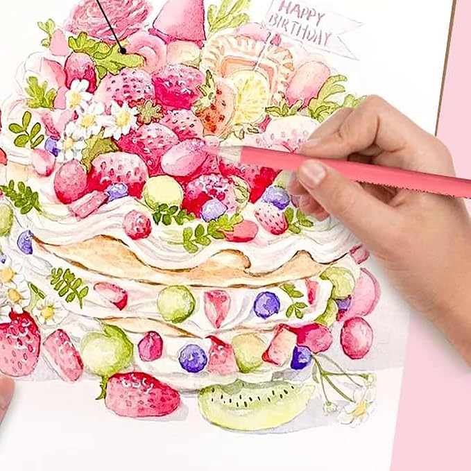 2026 New 72 Macaron Pastel Colored Pencils Set Soft Core Macaron Colors for Adults Coloring Books Beginners Blending Shading Sketching