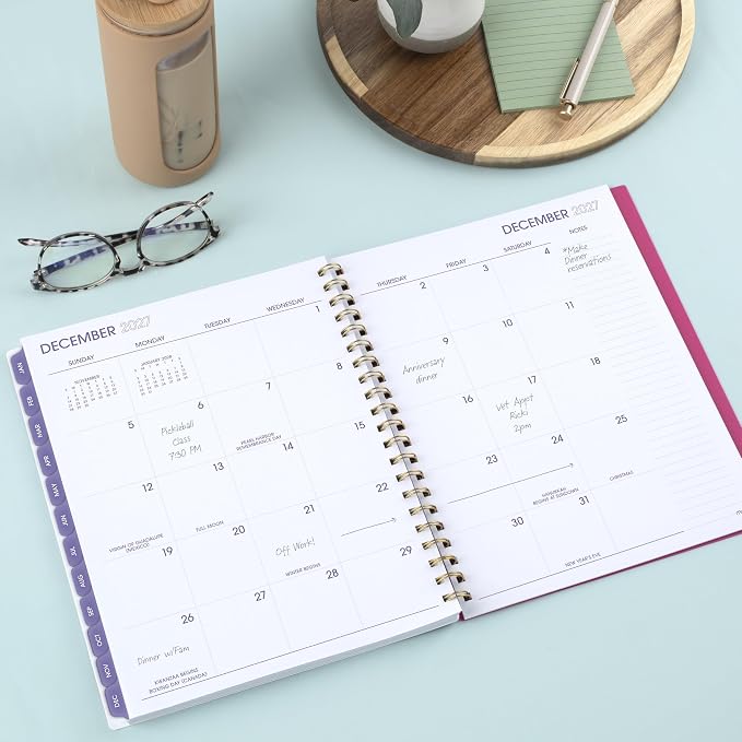 Mead Cambridge 2027 Planner, Weekly & Monthly, 15-Month Oct-Dec, 8.5" x 11", Neochrome (1805-905-27)