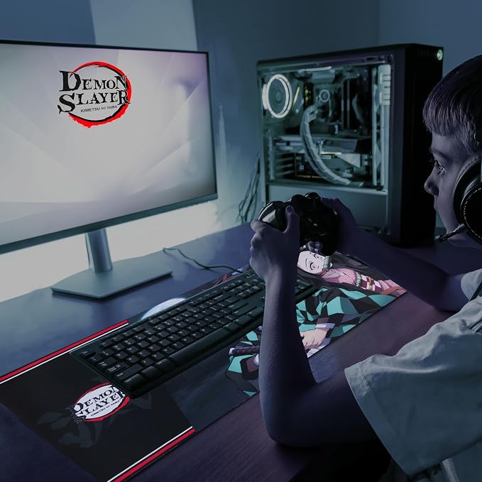 Solo Leveling Large Gaming Mouse Pad 31"x15" XL Computer Desk Mat, Anime | Oversized 31x15in Solo Leveling anime gaming mouse pad, smooth fabric top, stitched edges, non-slip rubber base.