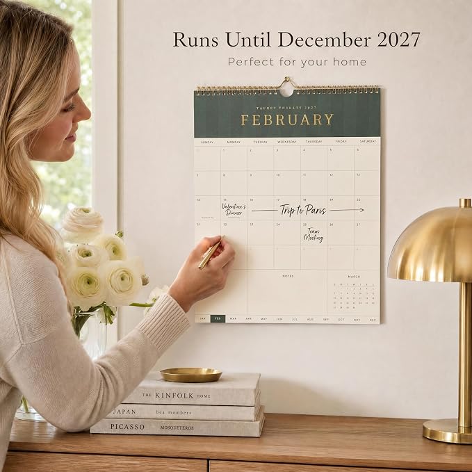 Aesthetic 2026-2027 Wall Calendar - Runs from June 2026 Until December 2027 - The Perfect Modern Calendar Planner for Easy Organizing
