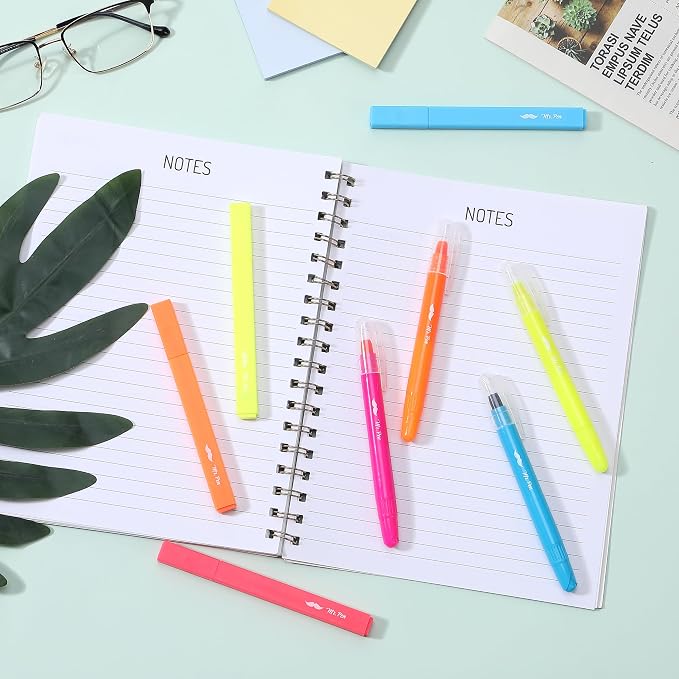 Mr. Pen- Aesthetic Highlighters and Gel Highlighters, 8 Pack | Assorted Color Bible Highlighter No Bleed, No Bleed Highlighter for Bibles, Fast Dry for Bible Journaling, Planner