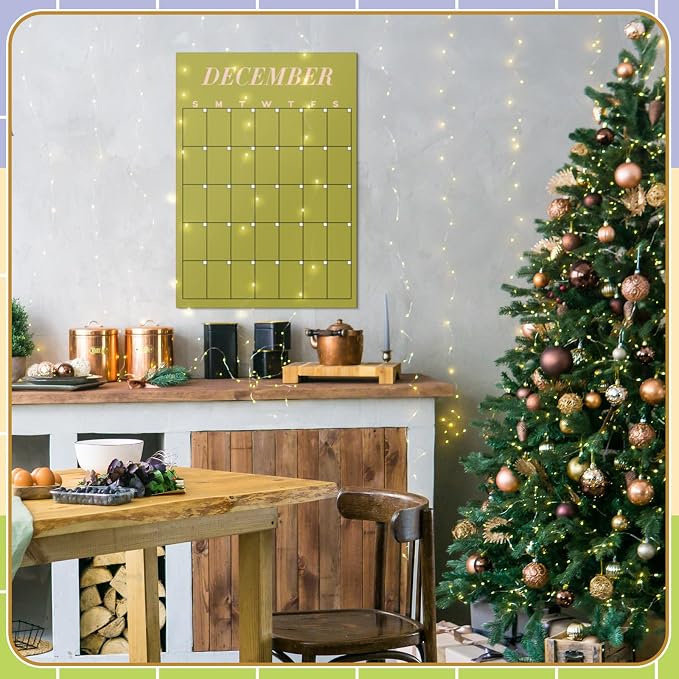 Fullhawl 12 Pcs 2026-2027 Undated Large Wall Calendar Back to School Dry Ease 12 Month Classroom Decor Reusable Calendar Yearly Blank Planner Christmas New Year Gift for Office Home (Light)