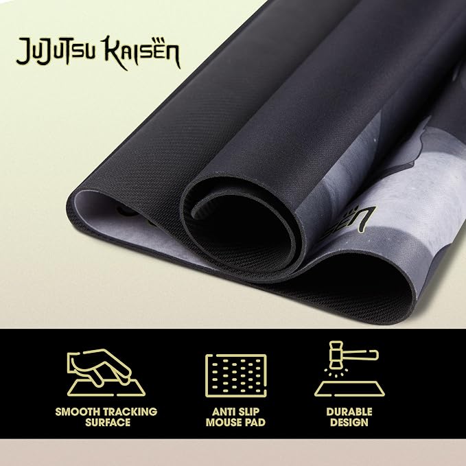Solo Leveling Large Gaming Mouse Pad 31"x15" XL Computer Desk Mat, Anime | Oversized 31x15in Solo Leveling anime gaming mouse pad, smooth fabric top, stitched edges, non-slip rubber base.