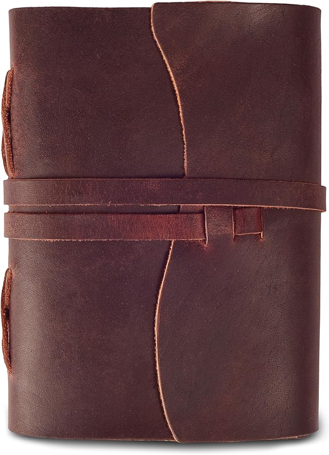 LEATHER VILLAGE Leather Bound Journal - Fuchsia, 11.5"X8.50", 220 Pages - Vintage Blank Paper Diary for Writing, Drawing, Sketchbook, and Travel Notebook - Ideal for Women and Men
