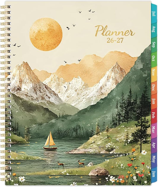 Planner 2026-2027 - Academic Planner 2026-2027 Weekly and Monthly, July 2026 - June 2027, 8.5''x11'', Weekly Monthly Planners with Printed Tabs, Inner Pocket | July 2026 - June 2027, Weekly Monthly Planners, Printed Tabs, Inner Pocket, Planner for Stud...